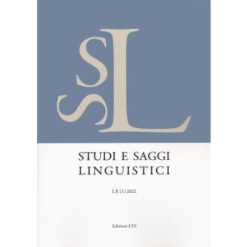 Studi e saggi linguistici (2022). Vol. 1