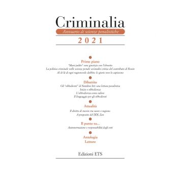Criminalia. Annuario di scienze penalistiche (2021). Vol. 16