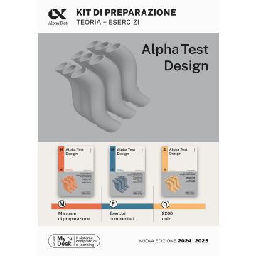Alpha Test. Design. Kit di preparazione - per l'ammissione alla facoltà di... 2024/2025