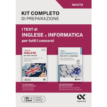 I test di inglese e informatica per tutti i concorsi. Kit completo di preparazione. Ediz. MyDesk. Con accesso on line [Alpha test]