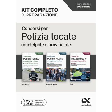 Concorsi per Polizia locale municipale e provinciale. Kit completo di preparazione. Ediz. MyDesk. Con Contenuto on line [Alpha test]