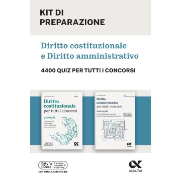 Kit Diritto costituzionale e Diritto Amministrativo. 4400 quiz. Con simulazioni online - Alpha Test 2025
