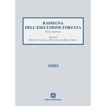 Rassegna dell'esecuzione forzata (2022). Vol. 3