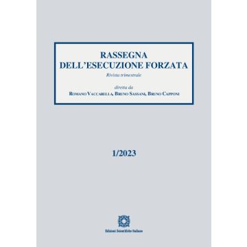 Rassegna dell'esecuzione forzata (2023). Vol. 1