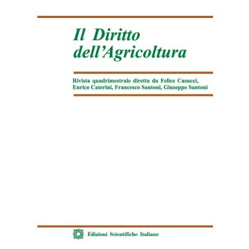 Il diritto dell'agricoltura (2022). Vol. 1
