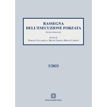Rassegna dell'esecuzione forzata (2023). Vol. 3
