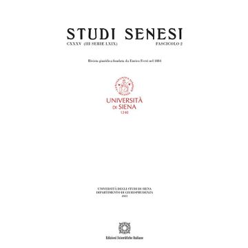 Studi senesi. Rivista giuridica (2023). Vol. 2