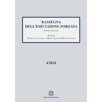 Rassegna dell'esecuzione forzata (2024). Vol. 4