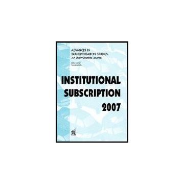 Advances In Transportation Studies. An International Journal. Institutional  Subscription 2007 -  - Aracne - 9788854811515