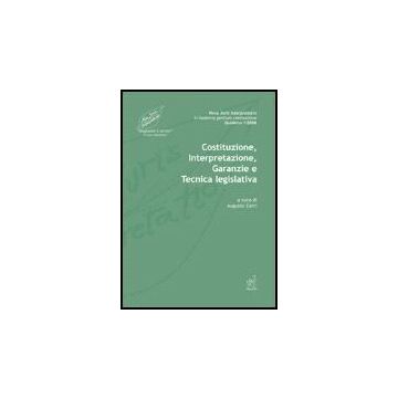 Nova Juris Interpretatio In Hodierna Gentium Communione Interpretazione, Garanzie E Tecnica Legislativa. - Cerri A.  - Aracne - 9788854811751