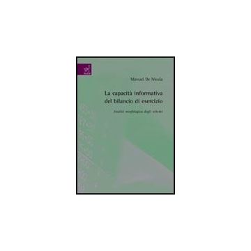 La Capacita' Informatica Del Bilancio Di Esercizio. Analisi Morfologicadegli Schemi  - De Nicola Manuel - Aracne - 9788854816169