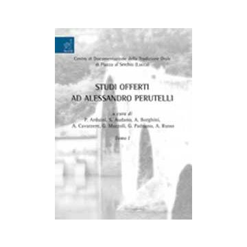 Studi Offerti Ad Alessandro Perutelli -  - Aracne - 9788854821675