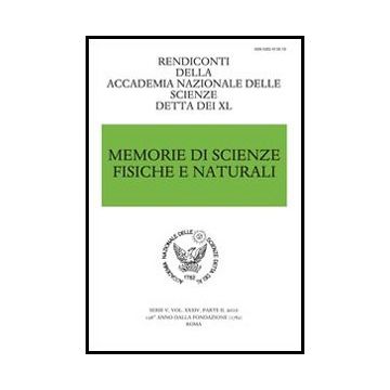 Memorie Di Scienze Fisiche E Naturali. Rendiconti Della Accademia Nazionale  Delle Scienze Detta Dei Xl - Chiancone E.  - Aracne - 9788854845985