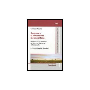 Governare La Dimensione Metropolitana. Democrazia Ed Efficienza Nei Processi Di Governo Dell'area Vasta - Mariano Carmela - Franco Angeli - 9788856833898
