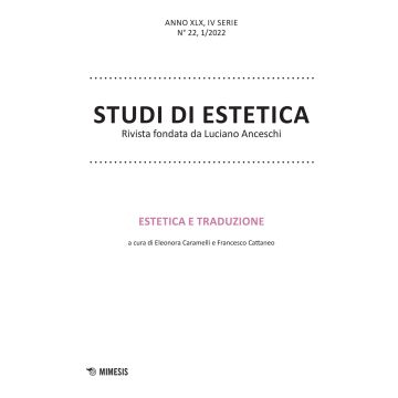 Studi di estetica (2022). Vol. 1: Estetica e traduzione