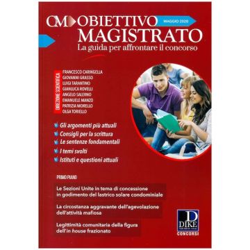 Obiettivo magistrato. La guida per affrontare il concorso (2020). Vol. 5: Maggio