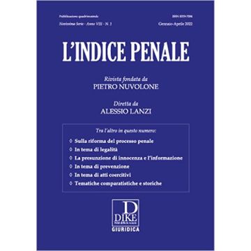 L'indice penale (2022). Vol. 1