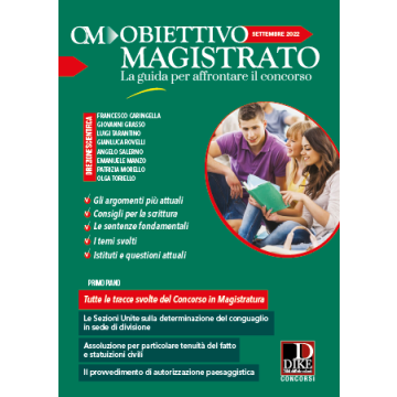 Obiettivo magistrato. La guida per affrontare il concorso (2022). Vol. 9: Settembre
