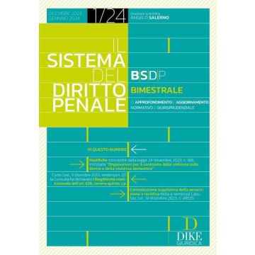 Il sistema del diritto penale (2024). Vol. 1 (Dic.23 - Gen.24)