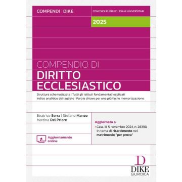 Compendio di diritto ecclesiastico 2025 - Dike