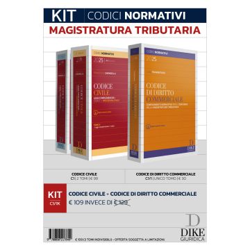 Kit Codici normativi per il concorso in magistratura tributaria 2025 (Caringella, Tarantino - Dike)
