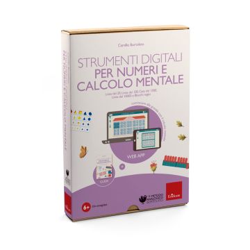 Web app. Strumenti digitali per numeri e calcolo mentale. Linea del 20, del 100, casa del 1000, blocchi logici. Con software