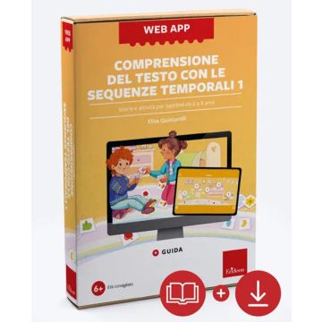 Comprensione del testo con sequenze temporali. Storie e attività per bambini da 6 a 8 anni. Web app. Con software