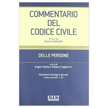Commentario Del Codice Civile Delle Persone - Pagliantini S. ; Barba  - Utet Giuridica - 9788859808237