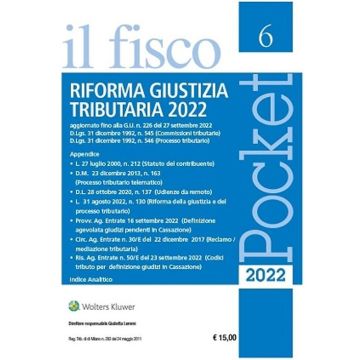 Riforma giustizia tributaria 2022 (Pocket Il Fisco)
