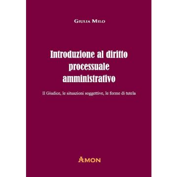 Introduzione al diritto processuale amministrativo. Il giudice, le situazioni soggettive, le forme di tutela