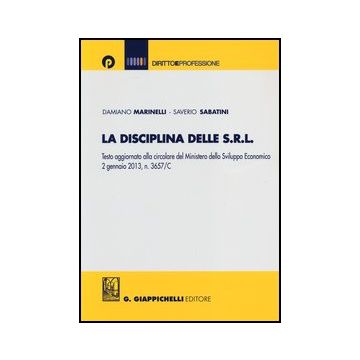 La Disciplina Delle Srl     [Marinelli - Giappichelli]