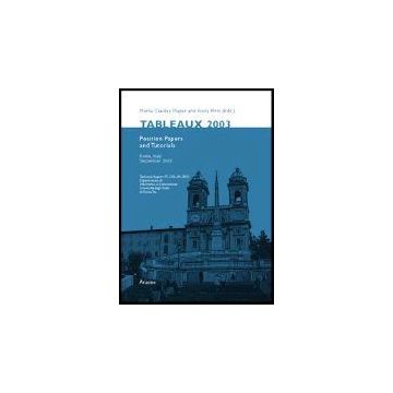 Tableaux 2003. Position Papers And Tutorial (rome, 9-12 September 2003) - Cialdea Mayer Marta; Pirri Fiora - Aracne - 9788879995481