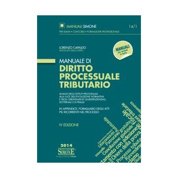 Manuale Di Diritto Processuale Tributario - Capaldo Lorenzo - Simone - 9788891403476