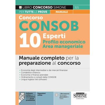concorso 10 esperti profilo economico area manageriale alla consob simone