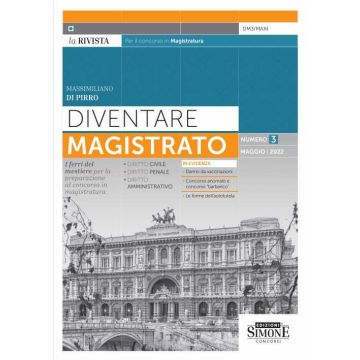 Diventare magistrato maggio 2022 simone rivista