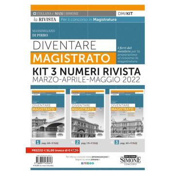 Diventare magistrato. La rivista per il concorso in magistratura. KIT 3 numeri marzo-aprile-maggio 2022