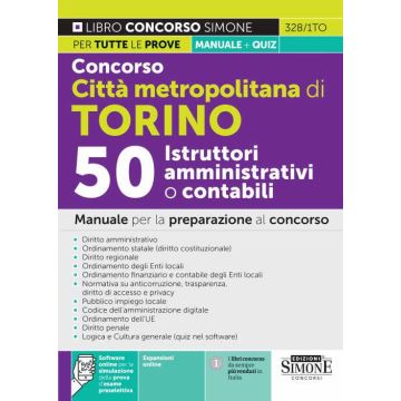 Concorso città metropolitana di torino 50 istruttori amministrativi contabili simone 2022