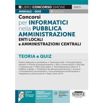CONCORSI PER INFORMATICI NELLA PUBBLICA AMMINISTRAZIONE ENTI LOCALI E AMMINISTRAZIONI CENTRALI SIMONE 2022