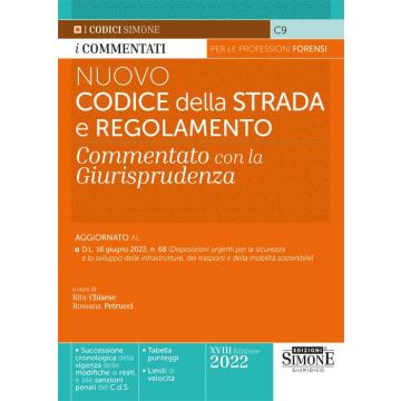 Nuovo codice della strada e regolamento per le professioni forensi 2022 simone
