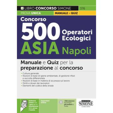 Concorso 500 operatori ecologici asia napoli simone 2022