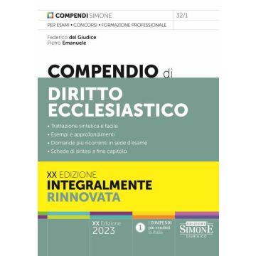 Compendio di diritto ecclesiastico 2023