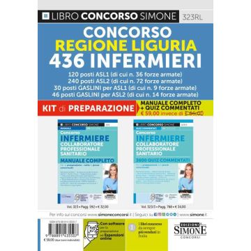 Concorso Regione Liguria. 436 infermieri. Kit di preparazione