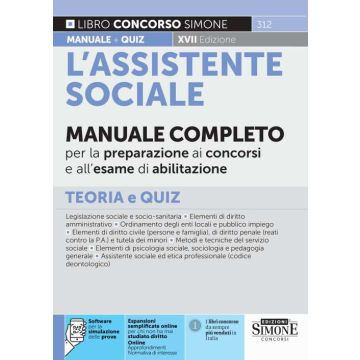 L' assistente sociale 2024 manuale per la preparazione ai concorsi esame di abilitazione edizioni simone