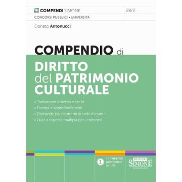 Compendio di diritto del patrimonio culturale 2024 - Simone
