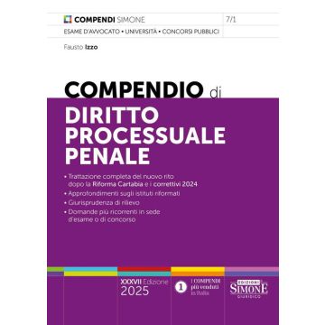 Compendio di diritto processuale penale 2025 - Simone