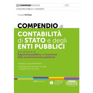 Compendio di contabilità di Stato e degli enti pubblici con elementi di ragioneria pubblica - 2025 Simone