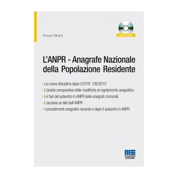 L'ANPR. L'anagrafe nazionale della popolazione residente