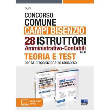 Concorso comune Campi Bisenzio. 28 istruttori amministrativo-contabili (Cat. C). Kit. Con software di simulazione