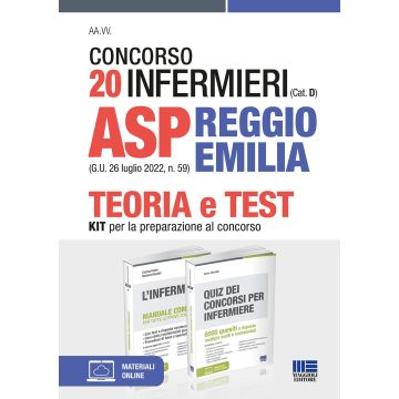 Concorso 20 infermieri (Cat. D) ASP Reggio Emilia (G.U. 26 luglio 2022, n. 59). Kit per la preparazione al concorso