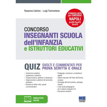 Concorso insegnanti scuola dell'infanzia e istruttori educativi